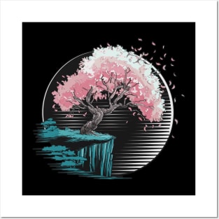 Colorful Sakura Tree #3 (Retro style) Posters and Art